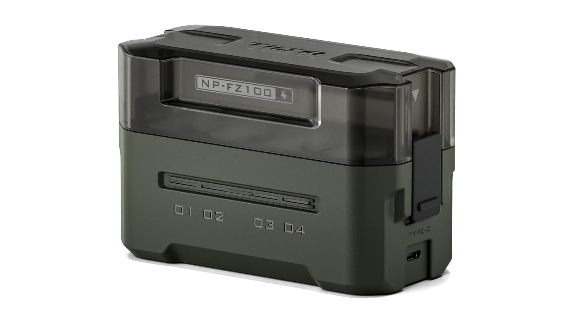 NP-FZ100用ポータブル4連充電器